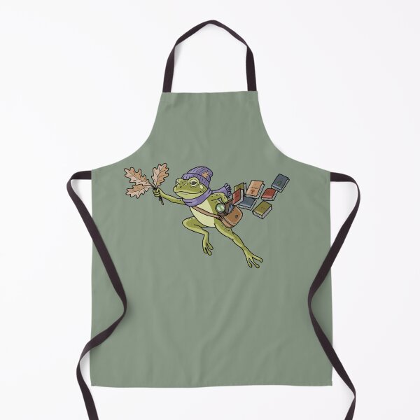 Item preview, Frog mycology scholar dark academia autumn cottagecore illustration designed and sold by LeshanArt.