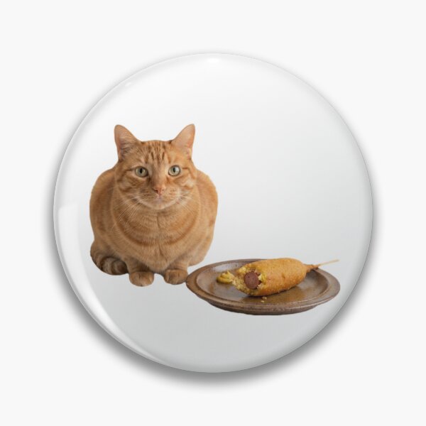 Item preview, Cat corn dog food meme memes funny cute kawaii  designed and sold by CheeseBlueprint.