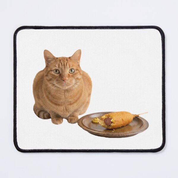 Item preview, Cat corn dog food meme memes funny cute kawaii  designed and sold by CheeseBlueprint.