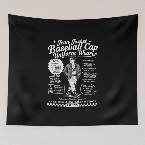 Item preview, Jean jacket baseball cap  designed and sold by Peerless-Prime.