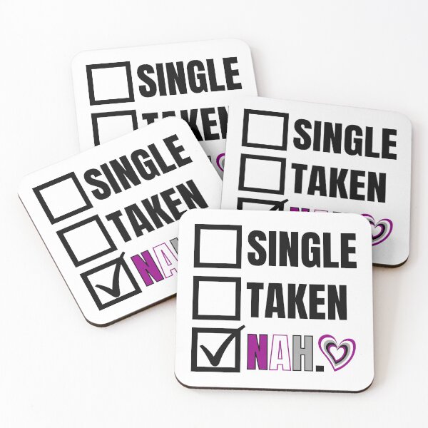 Item preview, Asexual Pride Relationship Status - Nah designed and sold by humnoo.