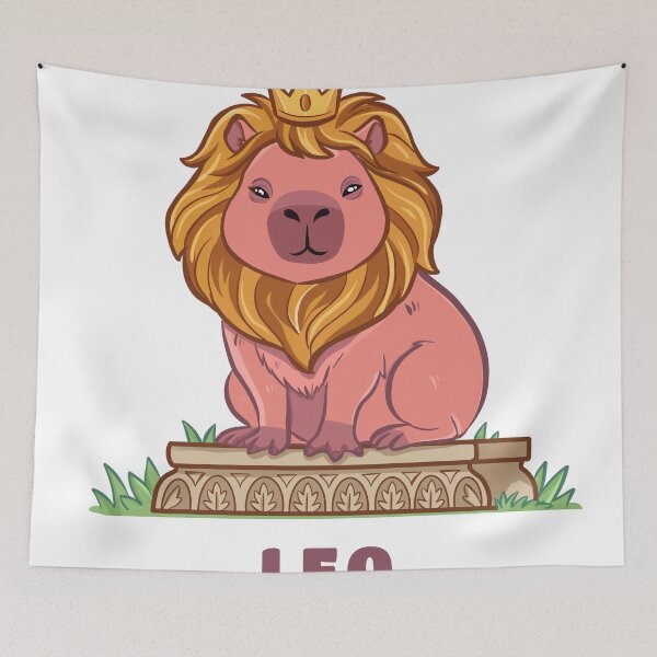 Item preview, Cute Leo Capybara Zodiac | Kawaii Astrology Animal designed and sold by Iqrapixels.