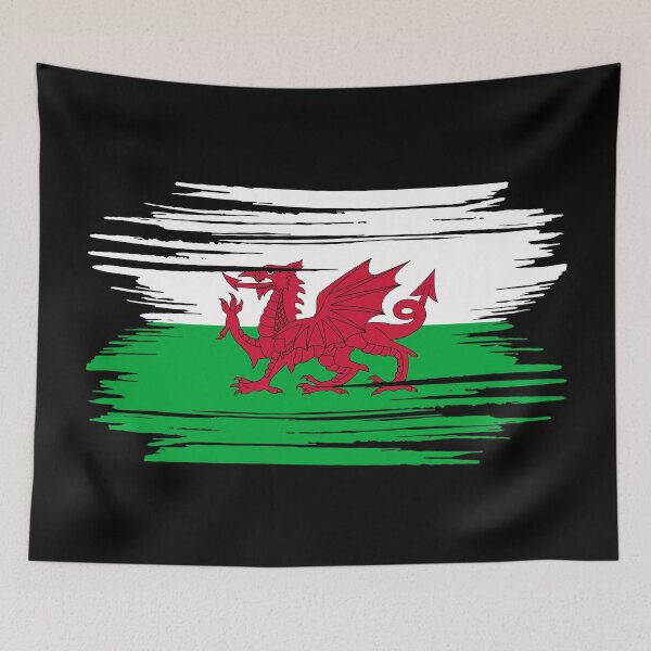 Item preview, Distressed Wales Flag GB-WLS designed and sold by shitpostee.