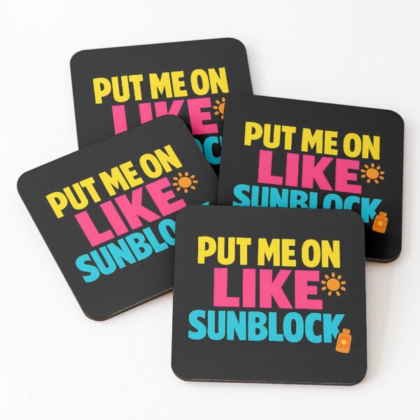 Item preview, Put Me On Like Sunblock Funny Summer Quote designed and sold by TeeTimeTreasure.
