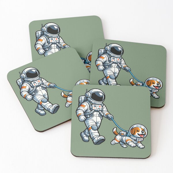 Item preview, Astronaut Walking The Dog designed and sold by BROHLine Studio.
