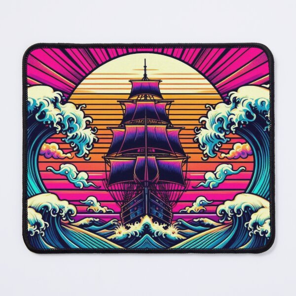 Item preview, Psychedelic Sailing Ship – Nautical Fantasy Art designed and sold by Dogandesighn.