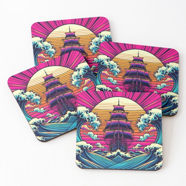Item preview, Psychedelic Sailing Ship – Nautical Fantasy Art designed and sold by Dogandesighn.