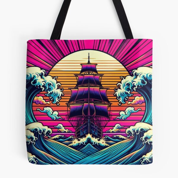 Item preview, Psychedelic Sailing Ship – Nautical Fantasy Art designed and sold by Dogandesighn.