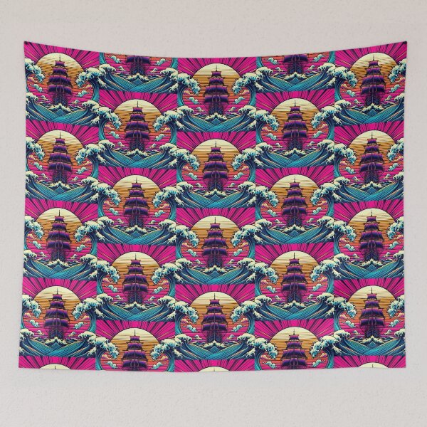 Item preview, Psychedelic Sailing Ship – Nautical Fantasy Art designed and sold by Dogandesighn.