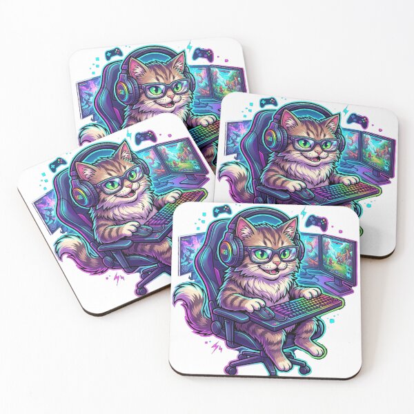 Item preview, Gamer Cat Video Games Boys Teen Men Girls Funny Gaming designed and sold by ZANNIX.