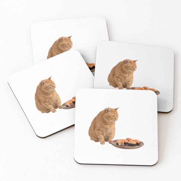 Item preview, Cat sushi food meme memes funny cute kawaii  designed and sold by CheeseBlueprint.