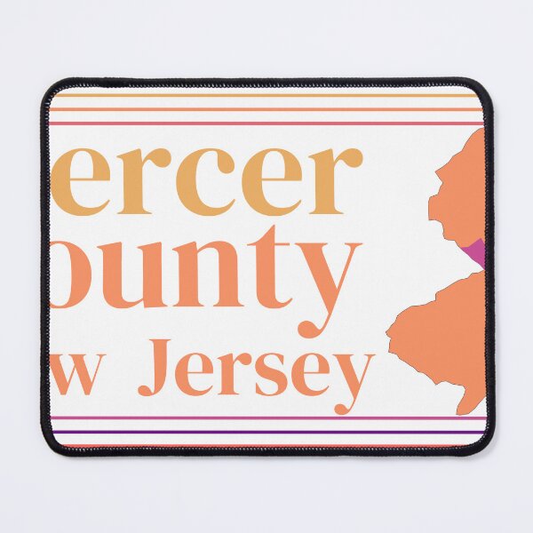 Item preview, Mercer County New Jersey Highlighted on State Map designed and sold by TheIconSmith.