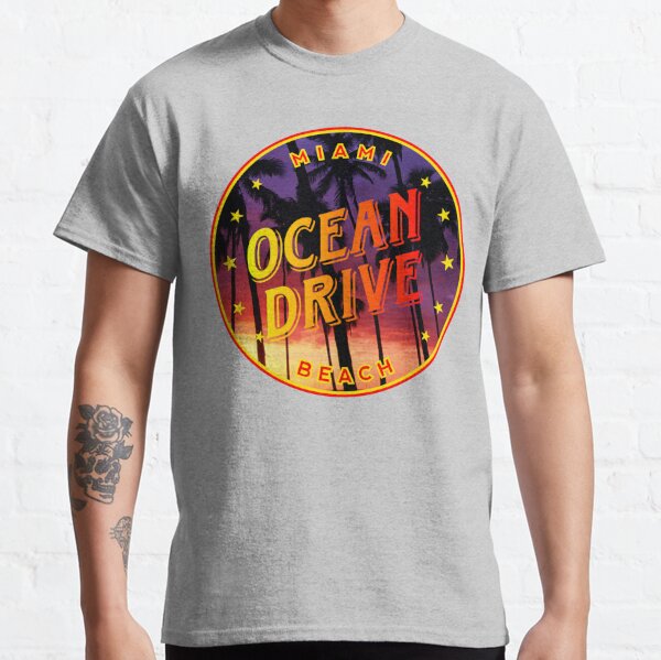 Ocean Drive (Vintage Seaboard) unisex T-Shirt Red / M