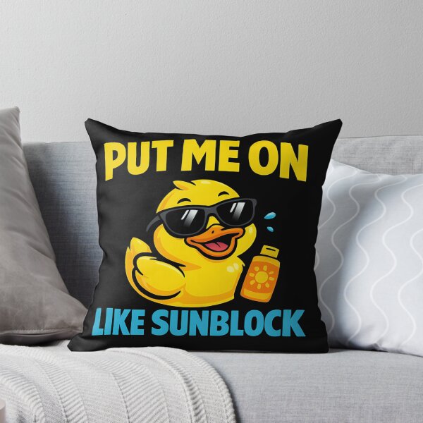 Item preview, Put Me On Like Sunblock Funny Summer Duck designed and sold by TeeTimeTreasure.