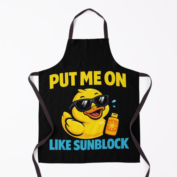 Item preview, Put Me On Like Sunblock Funny Summer Duck designed and sold by TeeTimeTreasure.