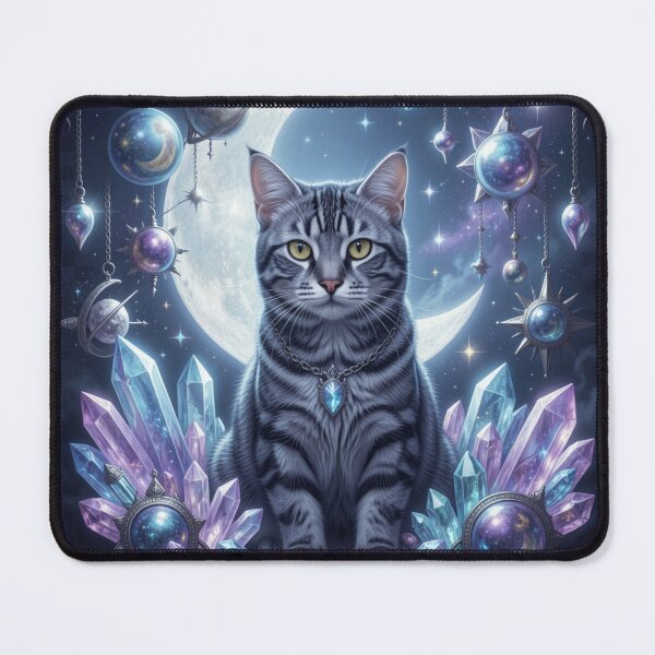 Item preview, Celestial Siberian Cat | Gothic Fantasy Artwork designed and sold by JanjjaSoulInk.