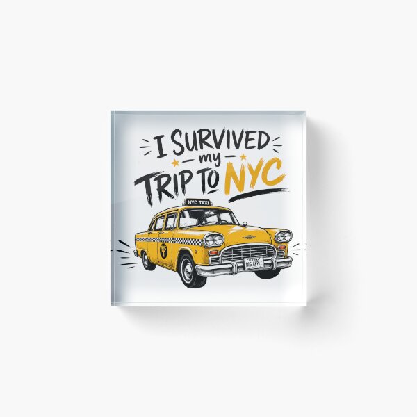 Item preview, I Survived My Trip to NYC - Funny New York City Taxi Outfit designed and sold by baseballja.