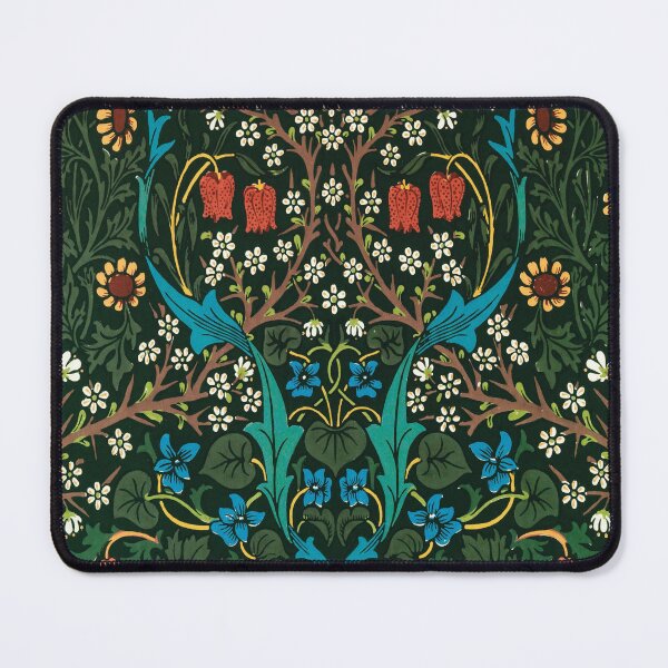 Item preview, William Morris Vintage Blackthorn Dark Botanical Pattern designed and sold by FaizArtShop.