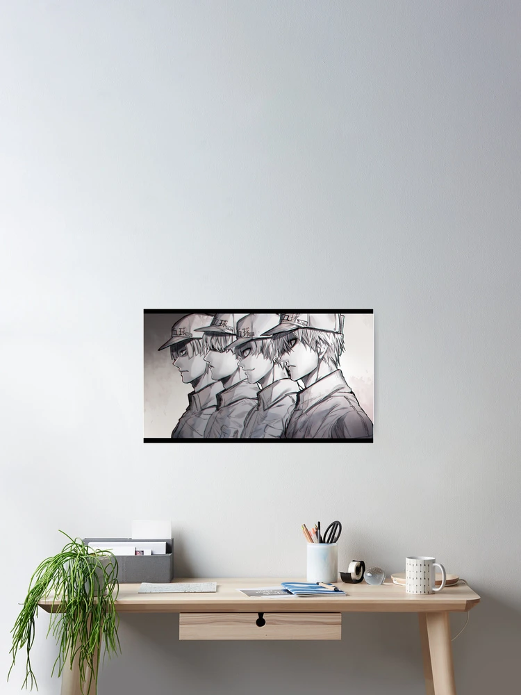 28x43cm Anime Hataraku Saibou Black/Cells at Work! Poster-Room  Decoration-Cafe Bar-Home Decoration Theme, 11x17inches: Buy Online at Best  Price in UAE 