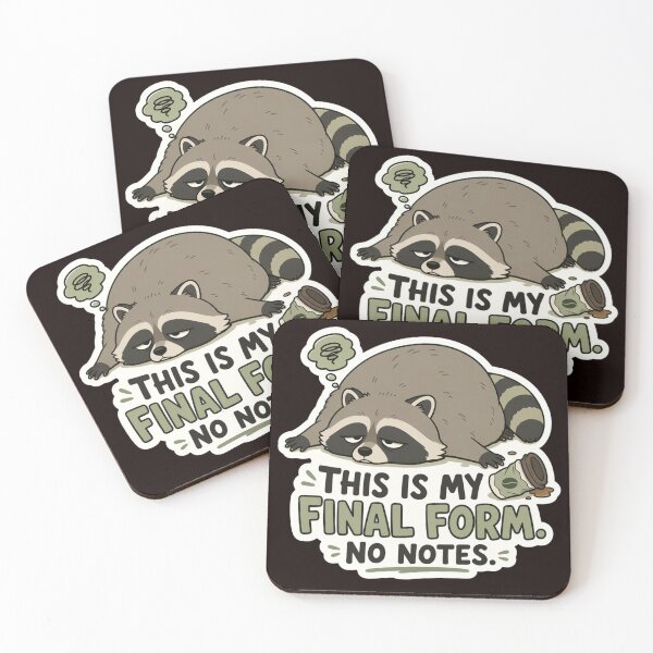 Item preview, This Is My Final Form No Notes Jimothy Raccoon Tired Meme designed and sold by Print Loft.