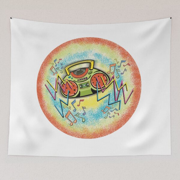 Item preview, Retro Boombox Beats designed and sold by TAWN ILLUSTRATIONS.