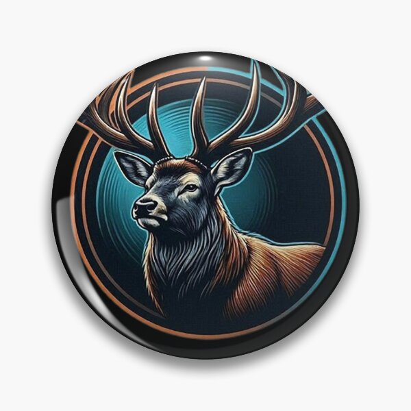 Item preview, Majestic Deer Emblem – Wildlife Art designed and sold by Dogandesighn.