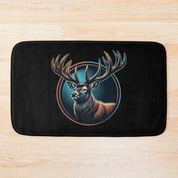 Item preview, Majestic Deer Emblem – Wildlife Art designed and sold by Dogandesighn.