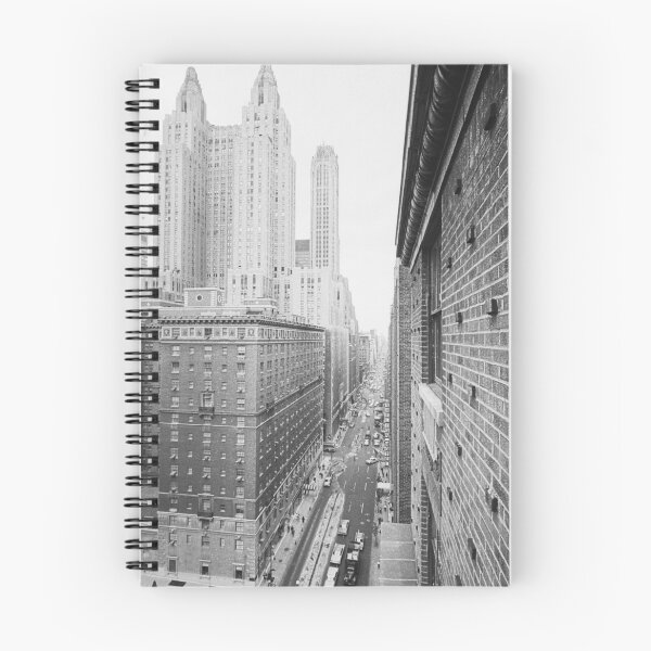 Item preview, Vintage Manhattan skyline, buildings along Lexington Avenue, New York City, including the Shelton Hotel black and white photographic art print designed and sold by Astrid Arkhangelsky.