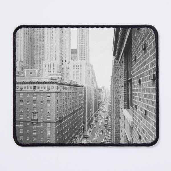 Item preview, Vintage Manhattan skyline, buildings along Lexington Avenue, New York City, including the Shelton Hotel black and white photographic art print designed and sold by Astrid Arkhangelsky.
