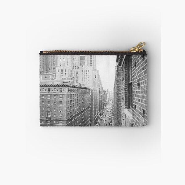Item preview, Vintage Manhattan skyline, buildings along Lexington Avenue, New York City, including the Shelton Hotel black and white photographic art print designed and sold by Astrid Arkhangelsky.