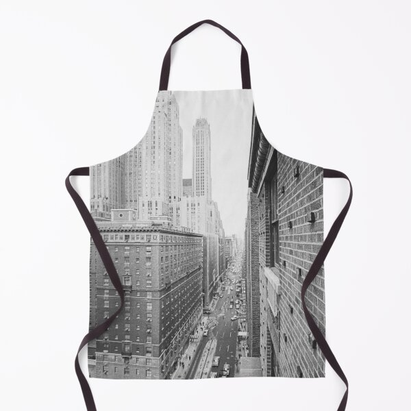 Item preview, Vintage Manhattan skyline, buildings along Lexington Avenue, New York City, including the Shelton Hotel black and white photographic art print designed and sold by Astrid Arkhangelsky.
