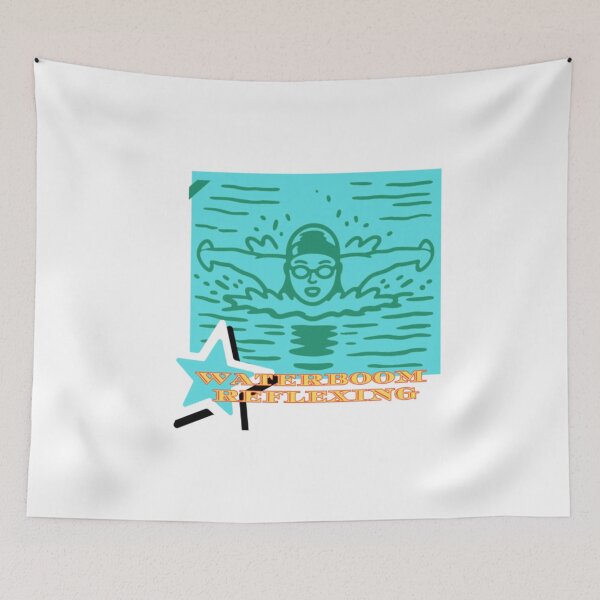 Item preview, Butterfly Stroke Swimmer Waterboom Swimming Graphic designed and sold by ftawelo.