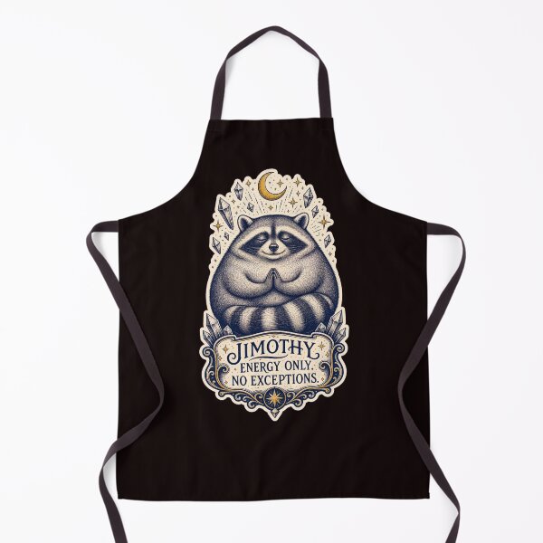 Item preview, Jimothy Energy Only No Exceptions Mystical Raccoon Meditation designed and sold by Print Loft.
