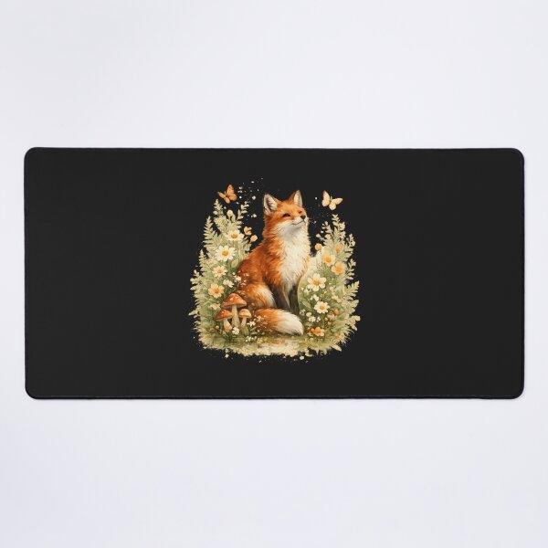 Item preview, Floral Fox Cottagecore Woodland Nature designed and sold by Glitchart66.