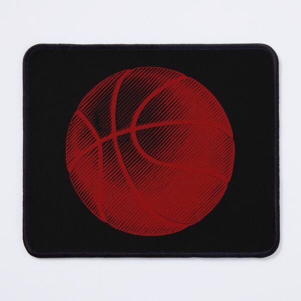 Item preview, Dark Red Basketball Line Art Illustration designed and sold by pattern-archive.