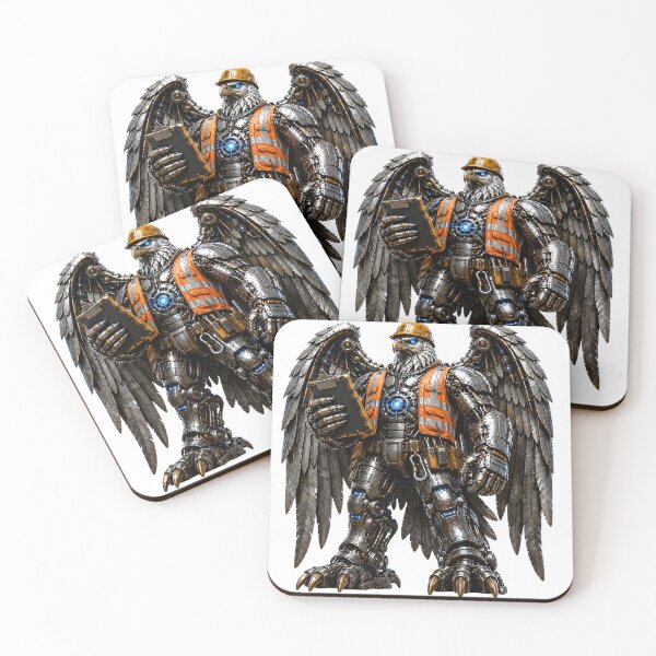Item preview, Steel Eagle Safety Officer | Mechanical Robot Worker | Steelcoat Studio designed and sold by SteelCoat Studio.