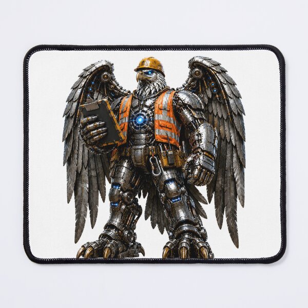 Item preview, Steel Eagle Safety Officer | Mechanical Robot Worker | Steelcoat Studio designed and sold by SteelCoat Studio.