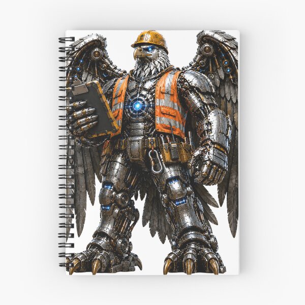 Item preview, Steel Eagle Safety Officer | Mechanical Robot Worker | Steelcoat Studio designed and sold by SteelCoat Studio.