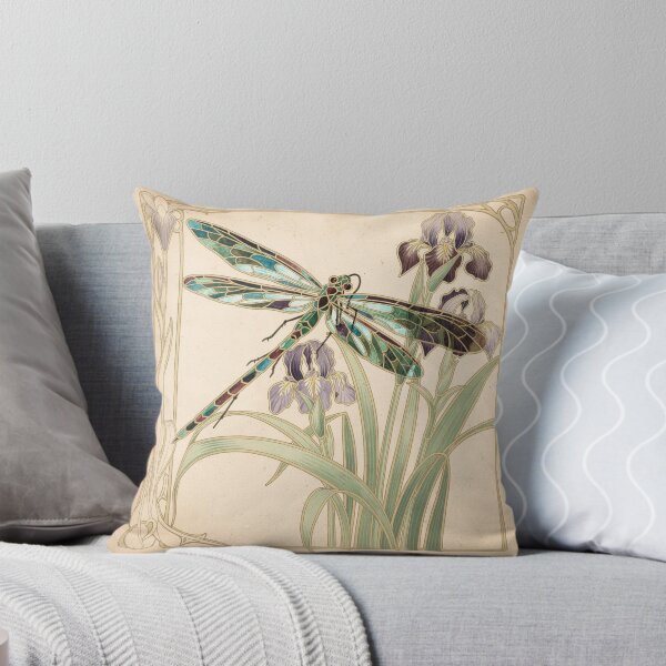 Item preview, Art Nouveau Dragonfly Decorative Panel Print designed and sold by PictorialWhimsy.