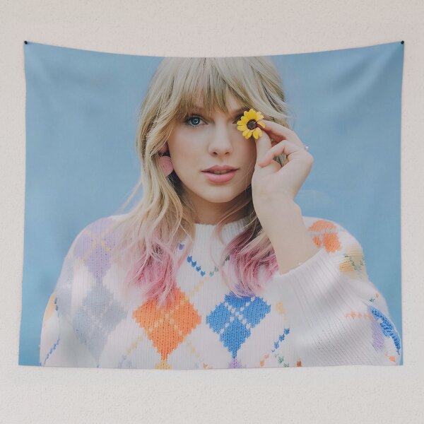 Item preview, Pastel Pop Star Portrait with Flower – Colorful Dreamy Aesthetic designed and sold by VolkmanMateo.