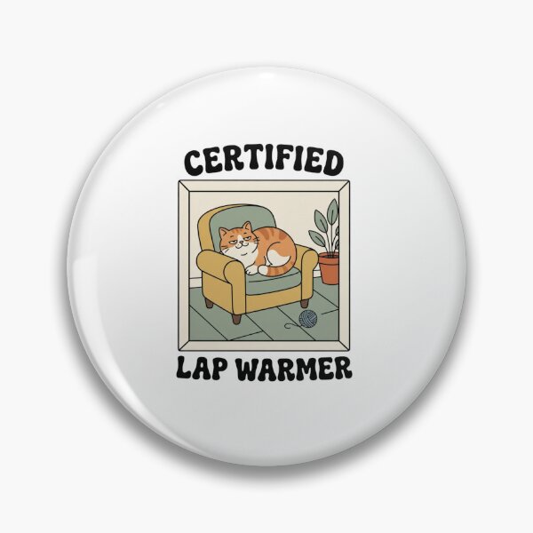 Item preview, Certified Lap Warmer Retro Cat designed and sold by GoofyShopp.