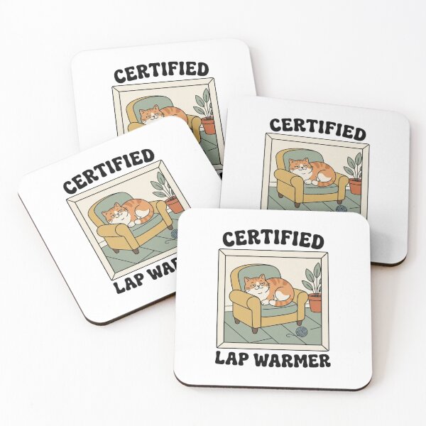Item preview, Certified Lap Warmer Retro Cat designed and sold by GoofyShopp.