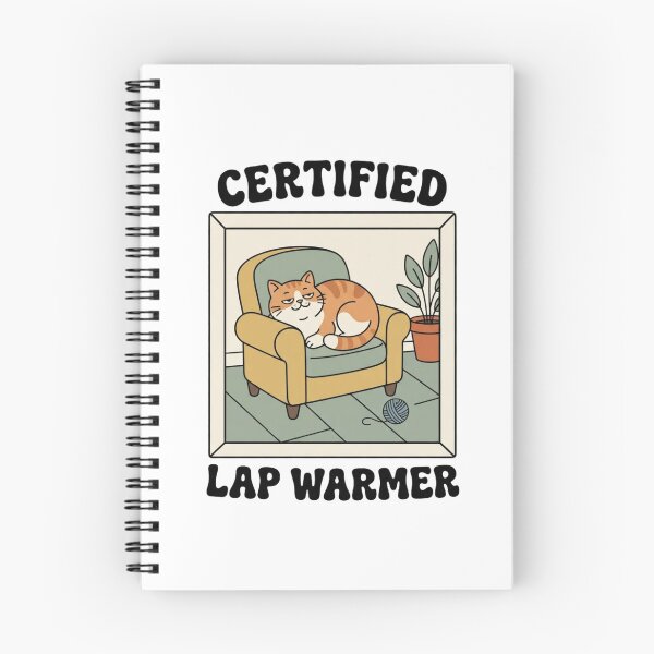 Item preview, Certified Lap Warmer Retro Cat designed and sold by GoofyShopp.