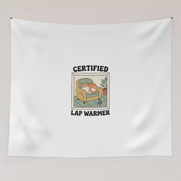 Item preview, Certified Lap Warmer Retro Cat designed and sold by GoofyShopp.