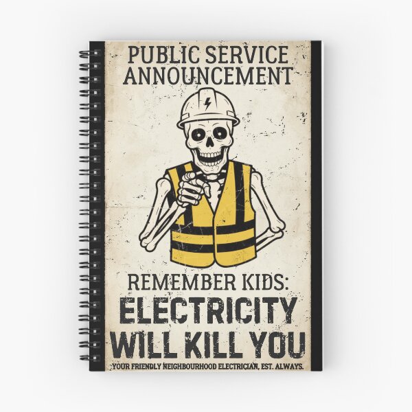 Item preview, Electricity Will Kill You Vintage Halloween Electrician designed and sold by Lulustarfox.