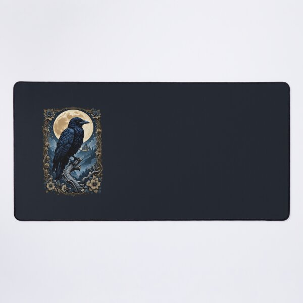 Item preview, Elegant Gothic Raven Floral Vintage Poster Artwork Collection designed and sold by BorgSpareParts.