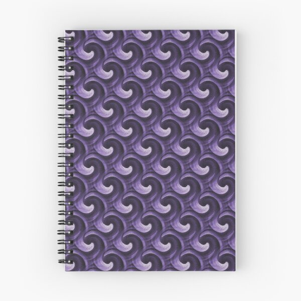 Item preview, Retro Circle Swirl Wave in Two Tone Purple designed and sold by Artistestella.