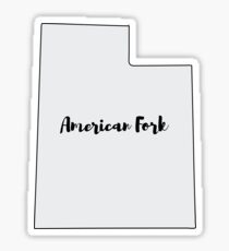 American Fork Utah Sticker