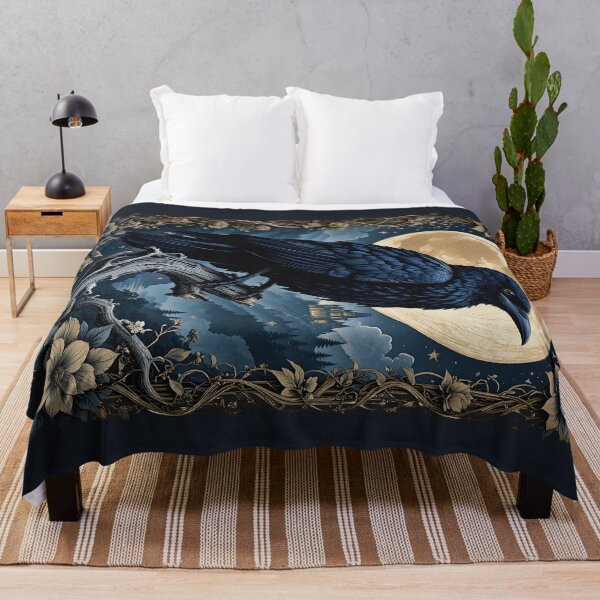Item preview, Elegant Gothic Raven Floral Vintage Poster Artwork Collection designed and sold by BorgSpareParts.