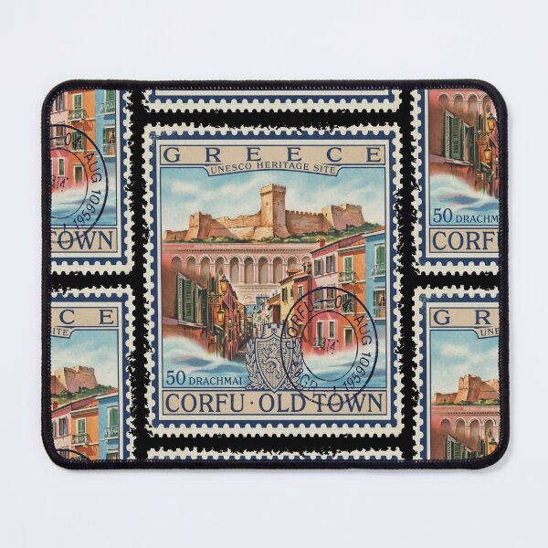 Item preview, Corfu Old Town Venetian Fortress Stamp Sticker designed and sold by stickercuffs.